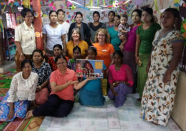 FCJ Sisters, teachers and mothers in FCJ Pre-school, Yangon, Myanmar