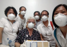 FCJ community Manila distributes food COVID-19