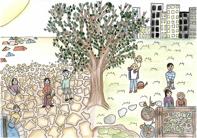 Upton Hall students pray on ash wednesday