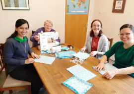 FCJ Sisters in Limerick making masks
