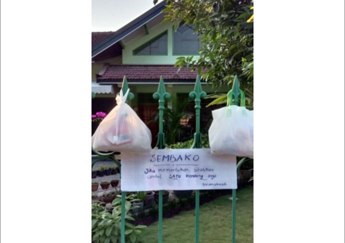 Food offering at FCJ Yogyakarta community