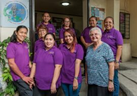 Staff at FCJ Learning and Development Center in Metro Manila