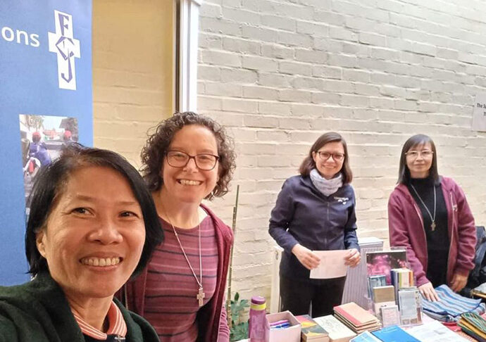 FCJ Sisters at the Oxford Vacations Project Fair