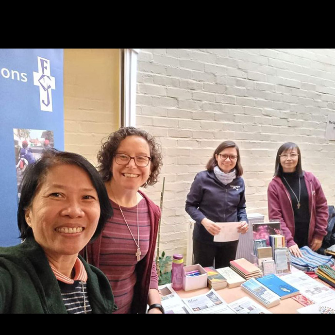 FCJ Sisters at the Oxford Vacations Project Fair