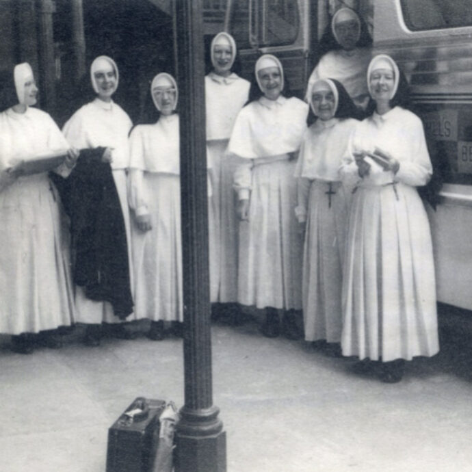 Benalla Sisters heading off on holiday, January 1967