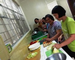 The FCJ sisters cooking